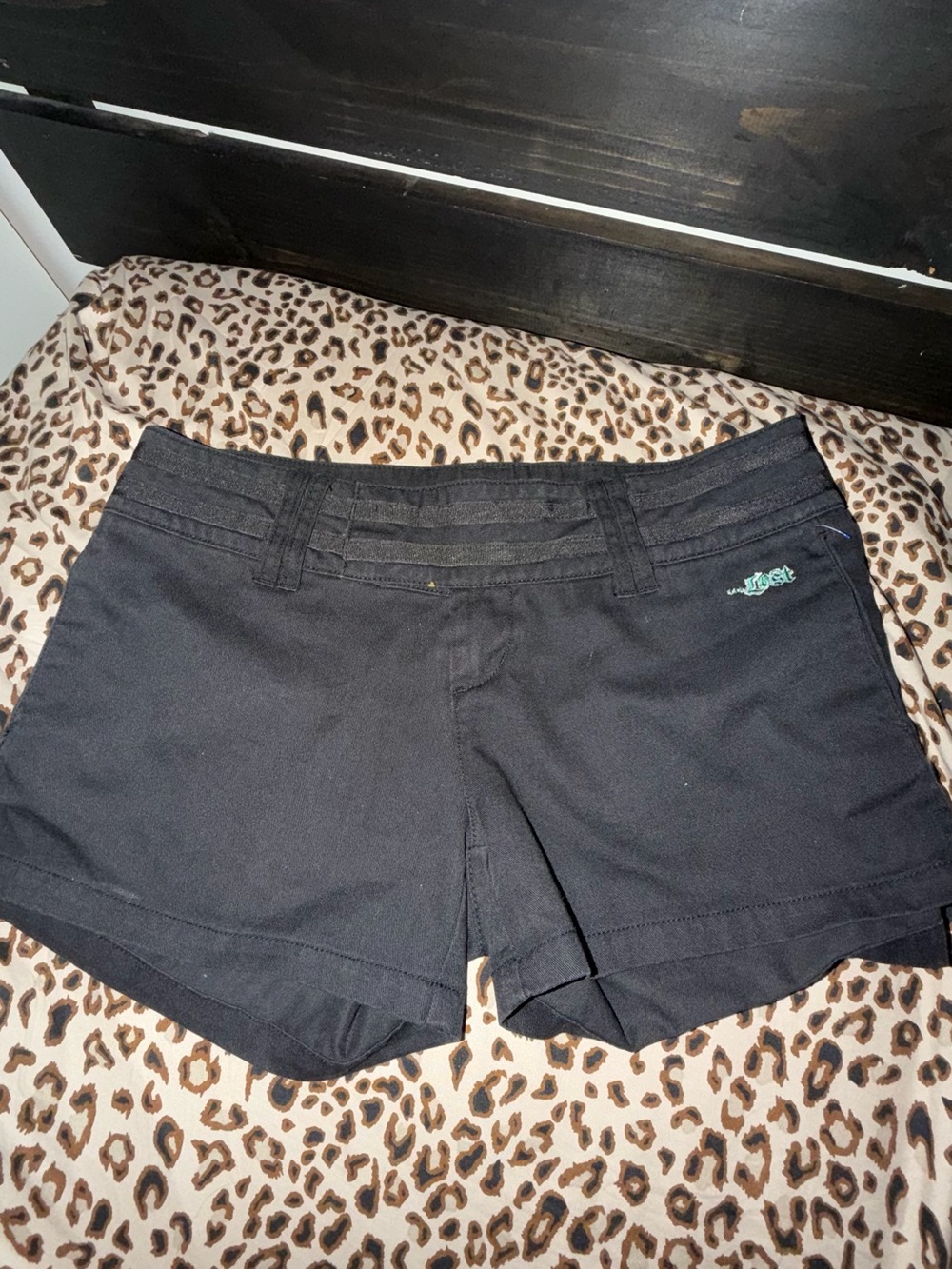 Black Women's Mid-Rise Jean Shorts